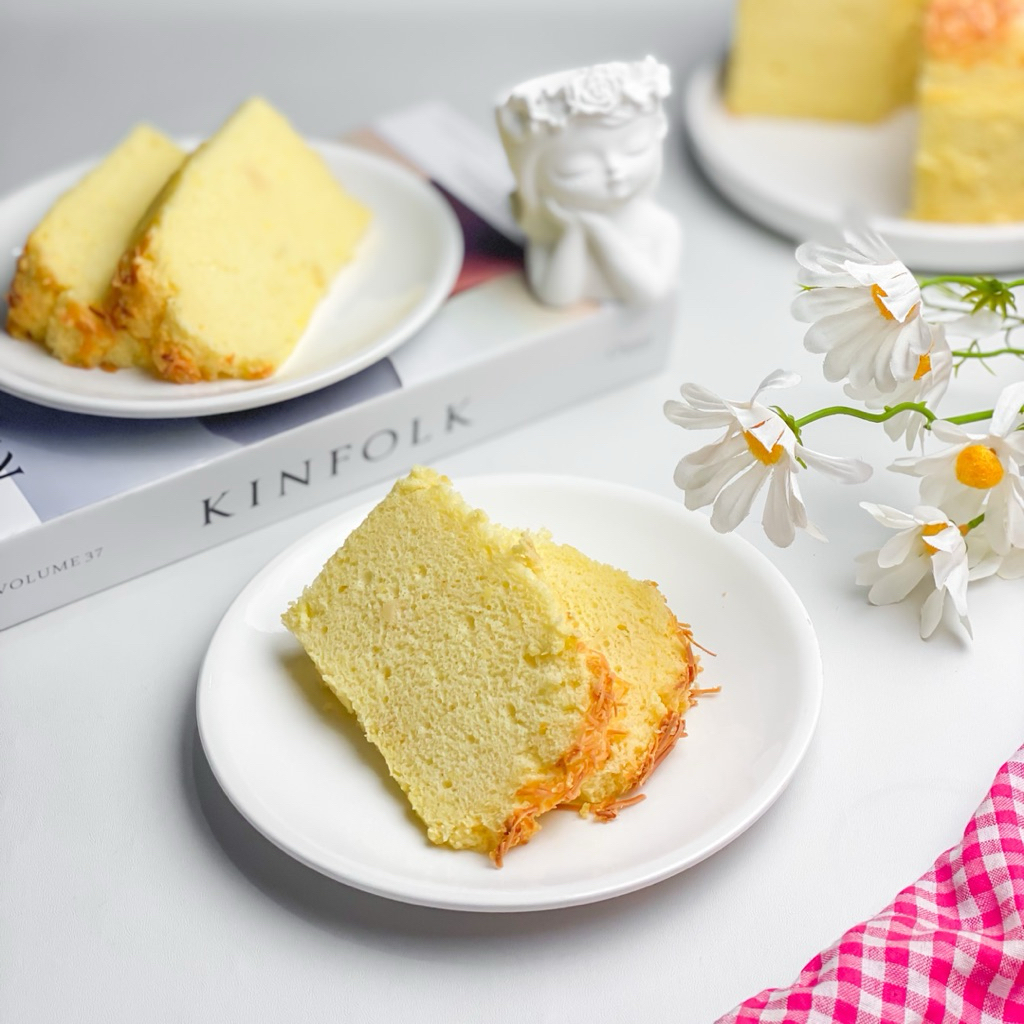 

SLICED CHIFFON CAKE — Pandan | Ketan Hitam | Earl Grey | Triple Cheese | Pandan Ketan Hitam Meses