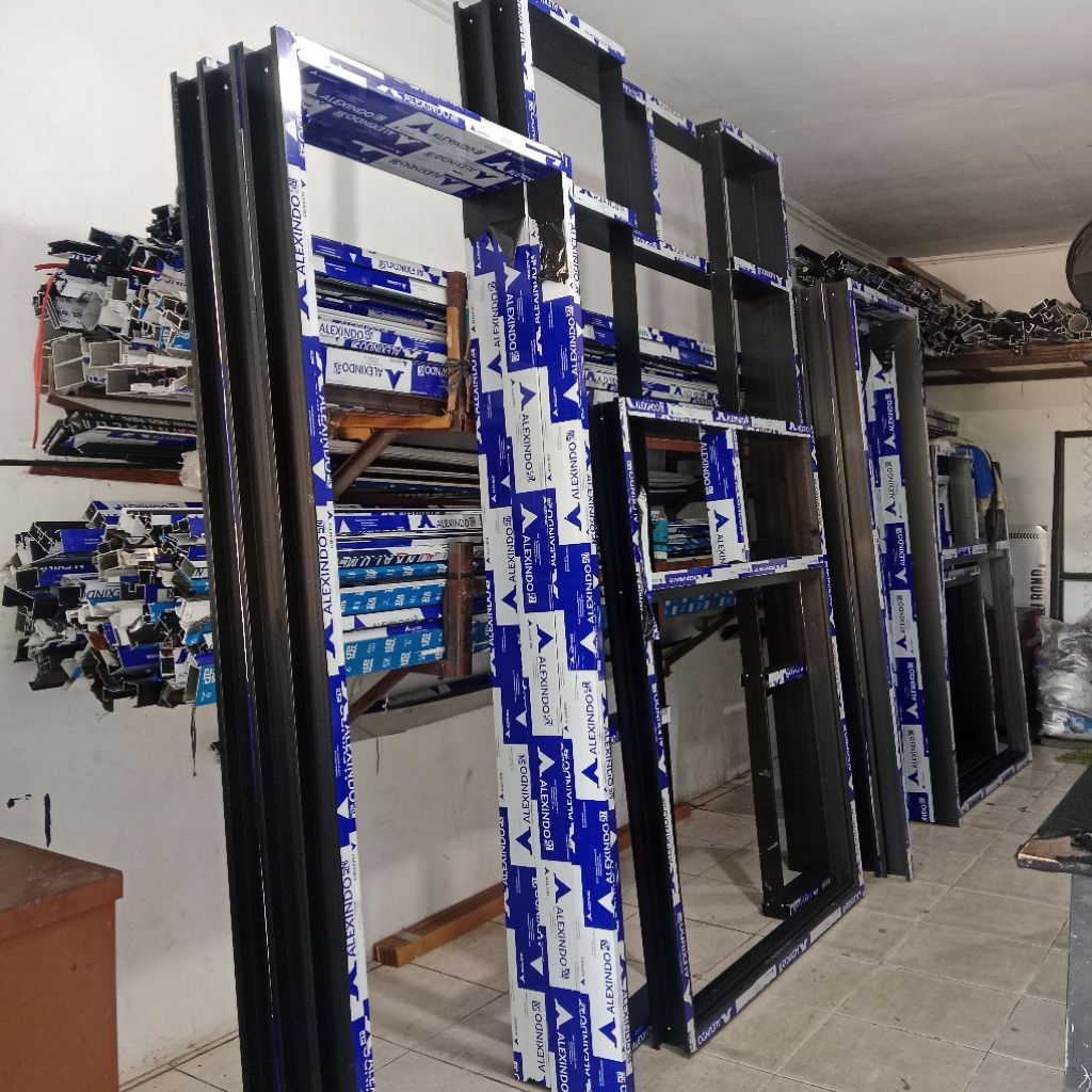 kusen aluminium alexindo 4" harga /meter