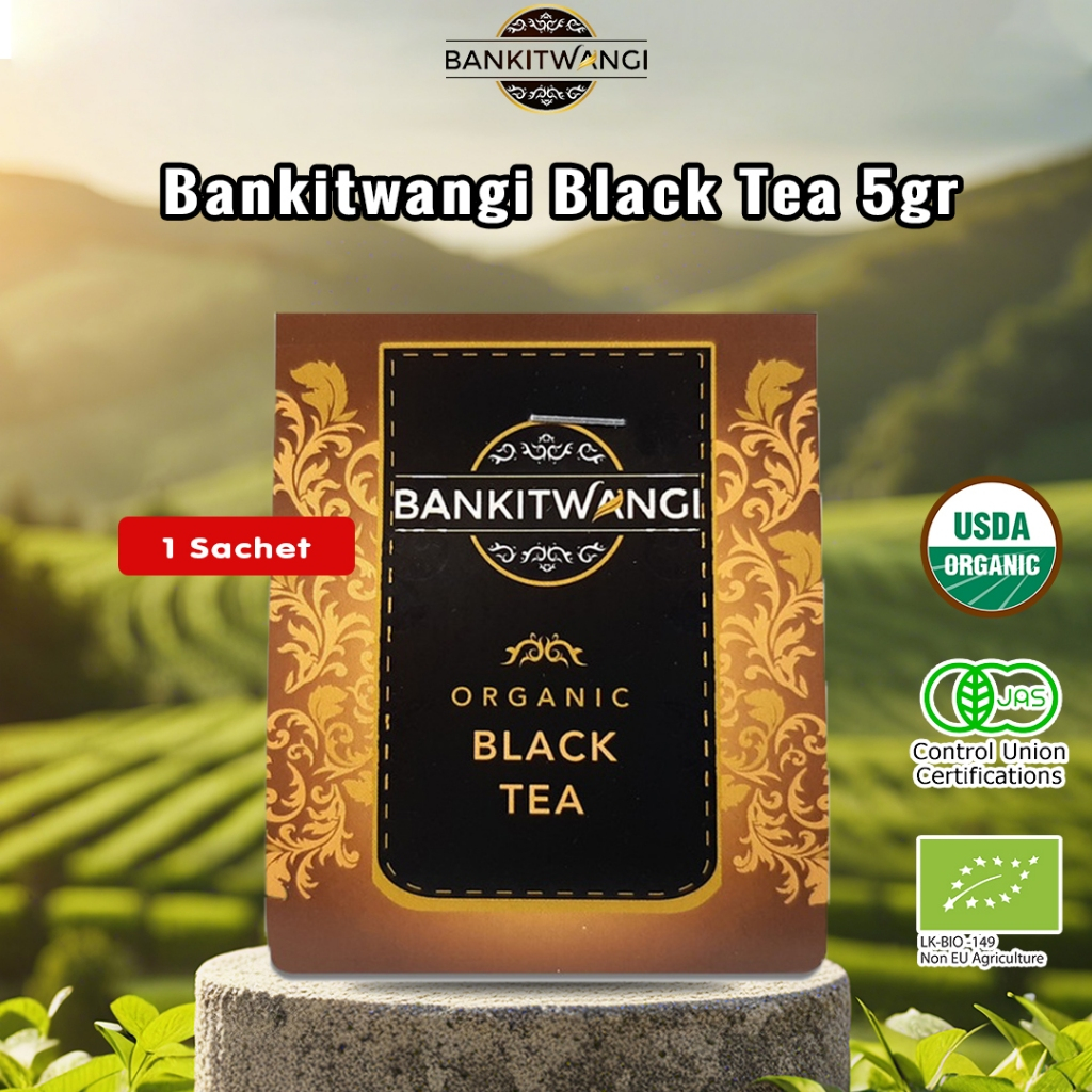 

Bankitwangi Organic Black Tea Sachet 5gr - Teh Hitam Organik Kemasan Sachet