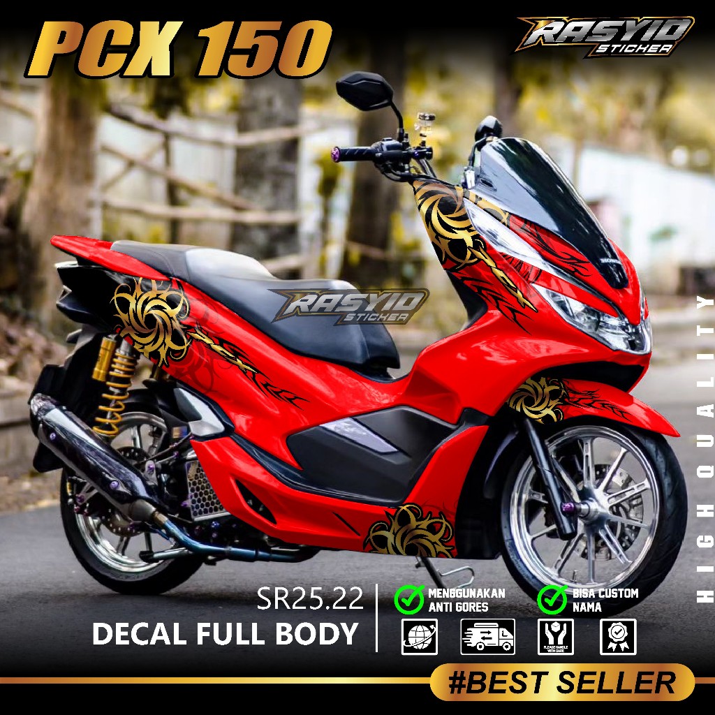 COD Sticker Decal Full Body Honda PCX 150 Tahun 2017 2018 2019 2020 Sticker Full Body PCX 150 Gambar
