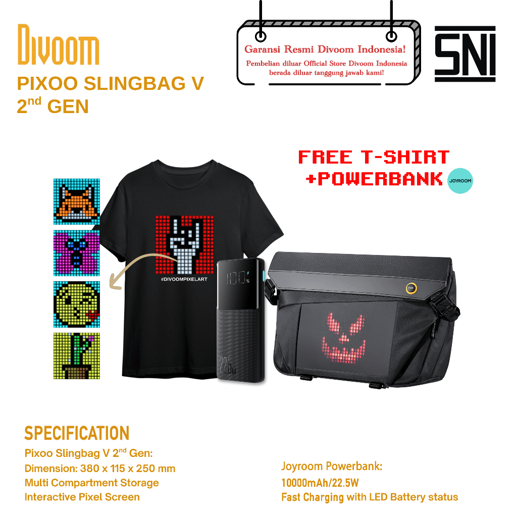 Divoom Pixoo SlingBag-V