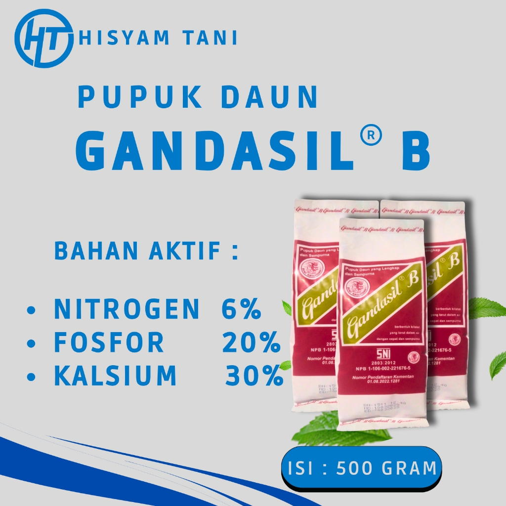 GANDASIL B PUPUK DAUN - 500 GRAM