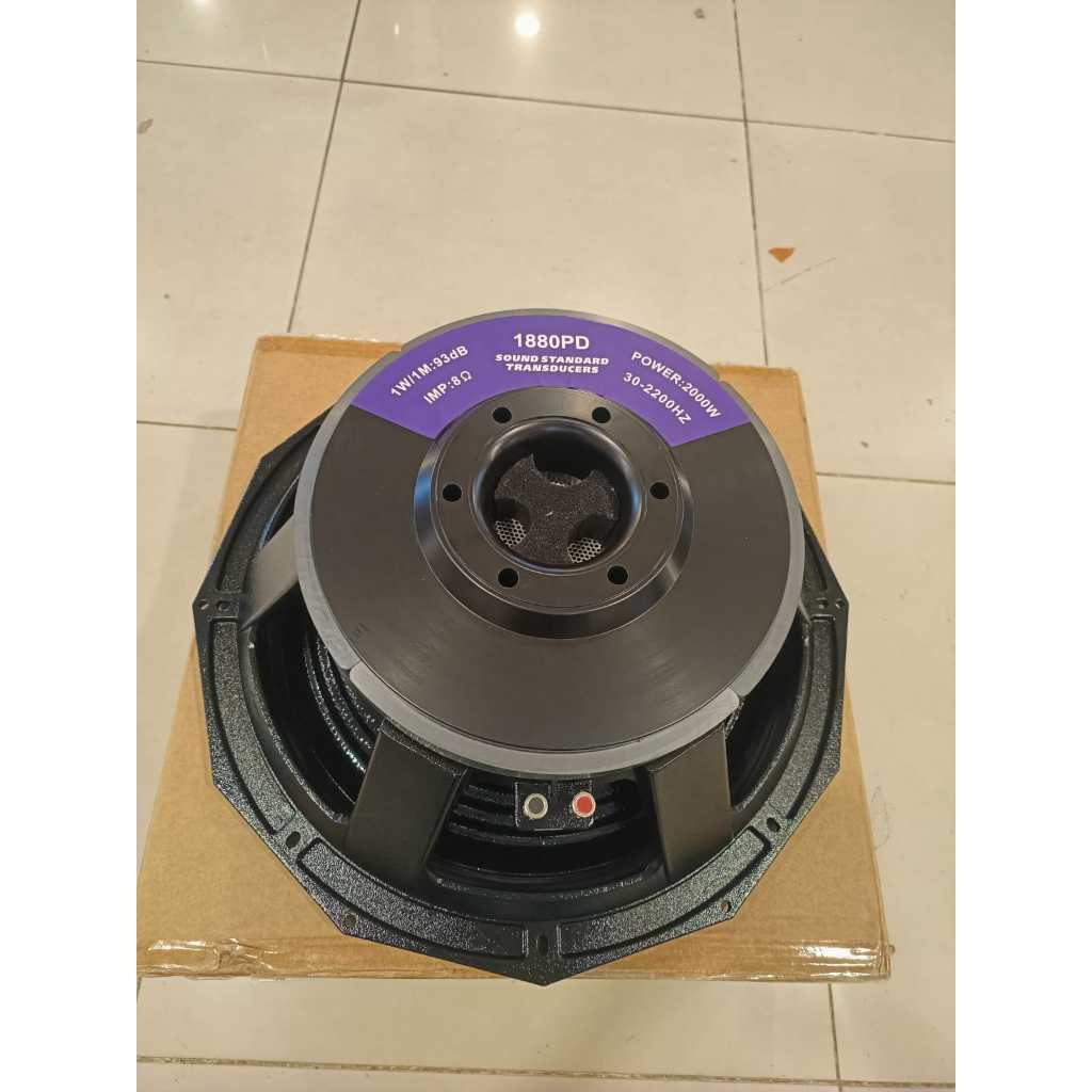 speaker component pd1880 pd 1880 daun carbon 18inch vc 5in grade A