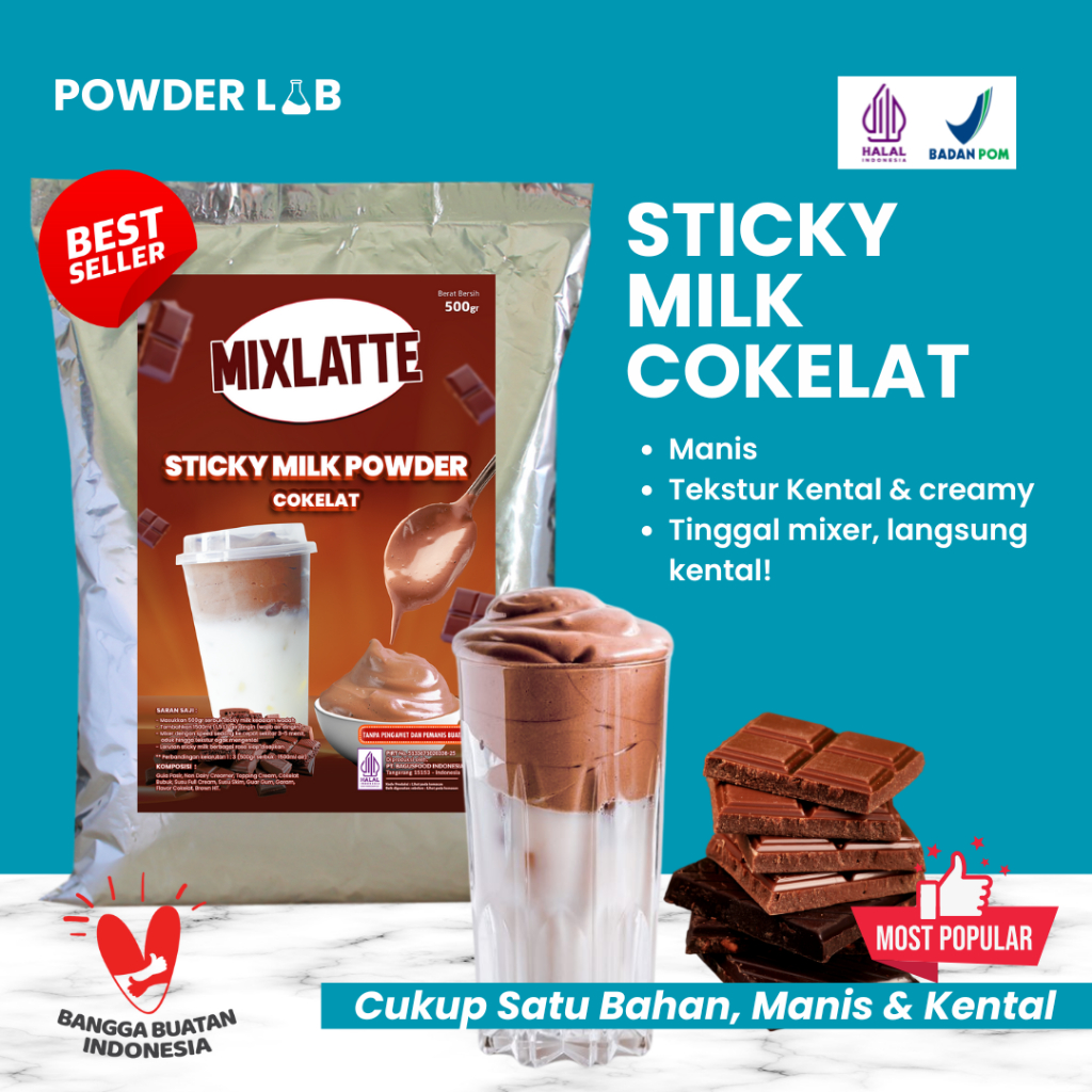 

Bubuk Minuman Sticky Milk Cokelat - Powder Drink Sticky Milk
