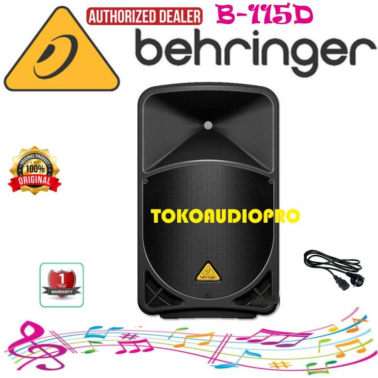 Behringer B115D Active 2-Way 15" PA Speaker System B-115D