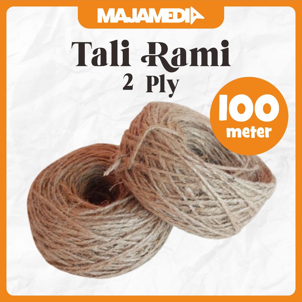 

TALI RAMI / TALI GONI 2 PLY PANJANG 100 METER