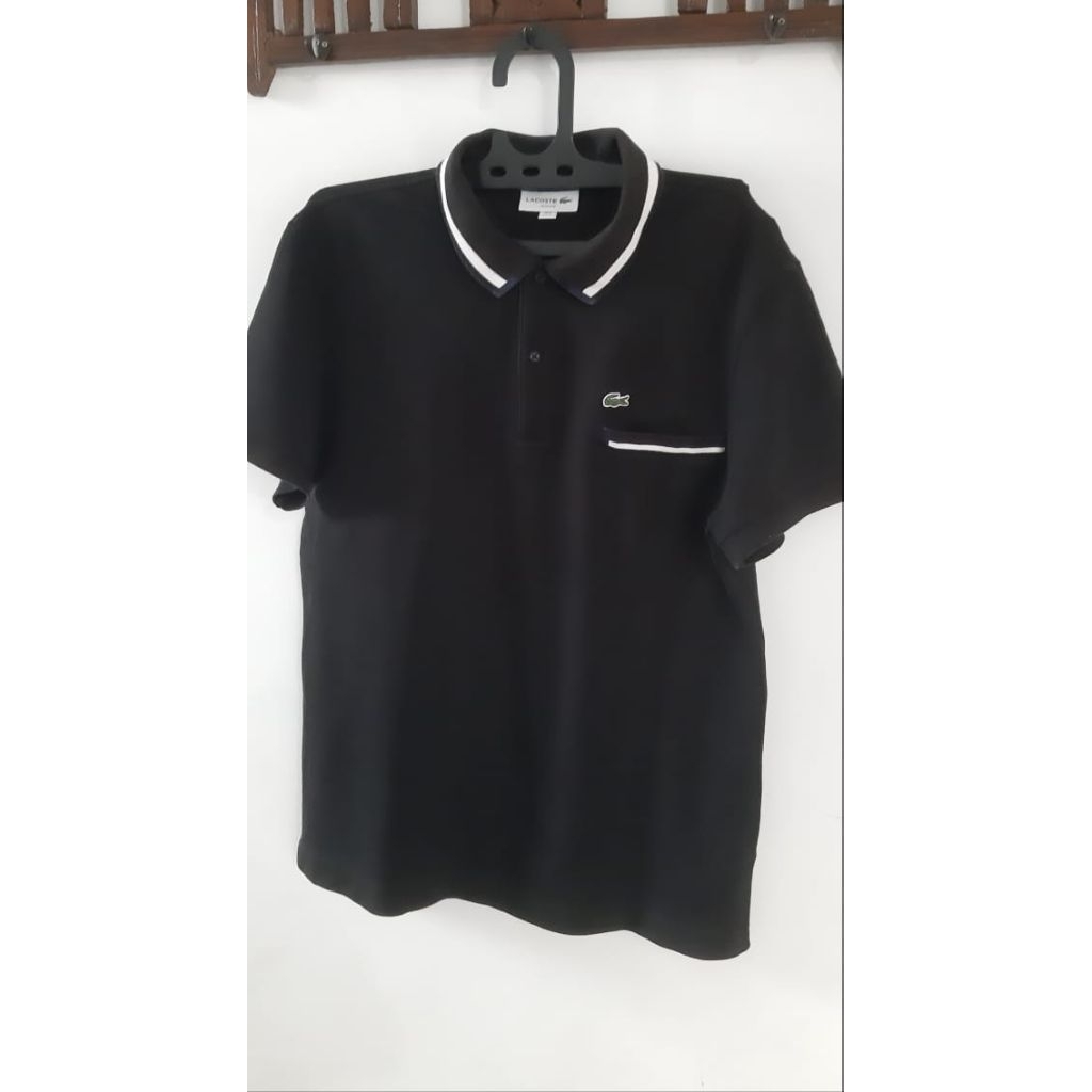 Lacoste Classic Fit Accent Polo Shirt - XL Black