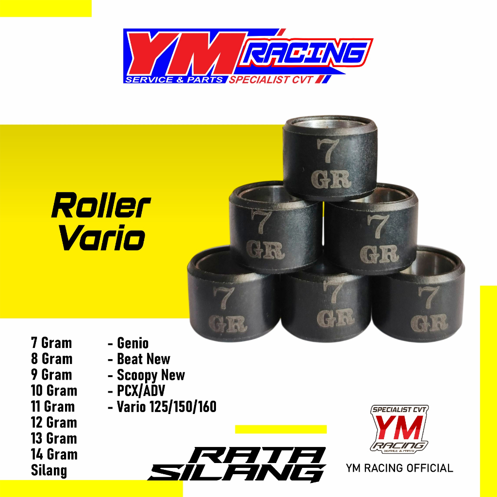 ROLLER VARIO 125 1 SET ISI 6 BUTIR 7 8 9 10 11 12 13 14 GRAM / ROLLER VARIO 150 | ROLLER PCX ( ROLLE