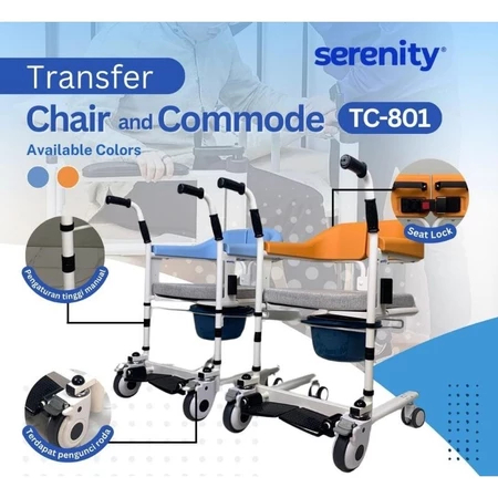 SERENITY Transfer Chair and Commode Model : TC-801