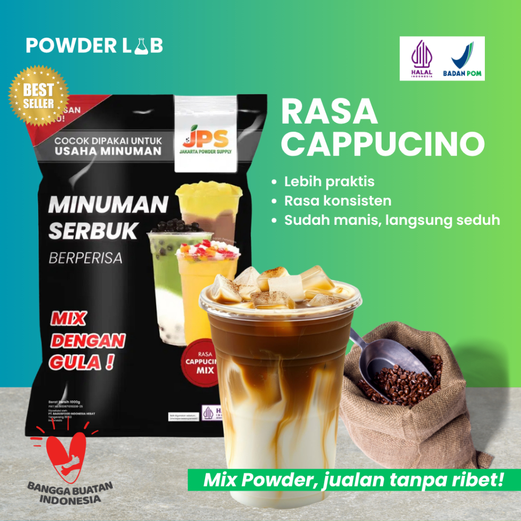 

Bubuk Minuman JPS Mix Rasa Cappucino 1 KG - Powder Drink Mix