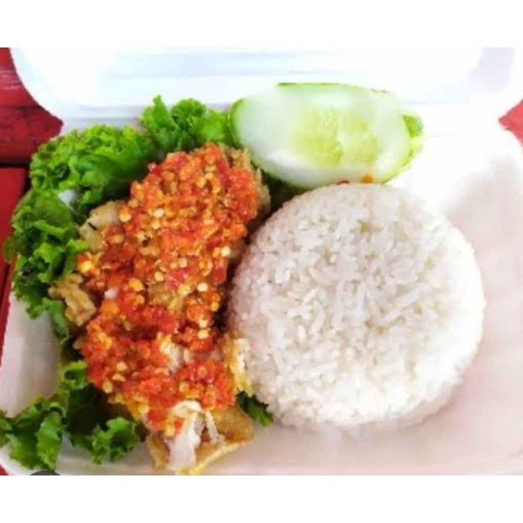 

nasi ayam geprek madu