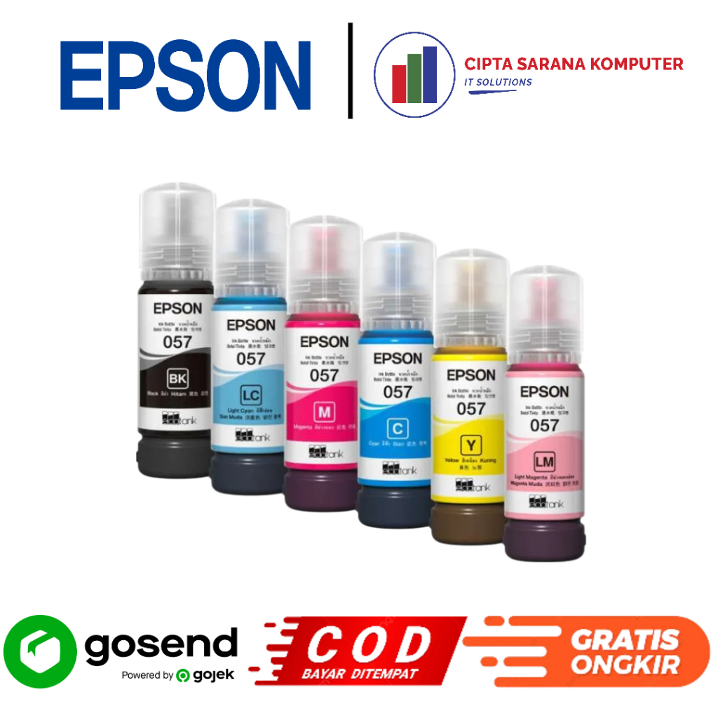 Tinta Epson 057 Original Resmi - Tinta Epson L8050 L18050 - 057