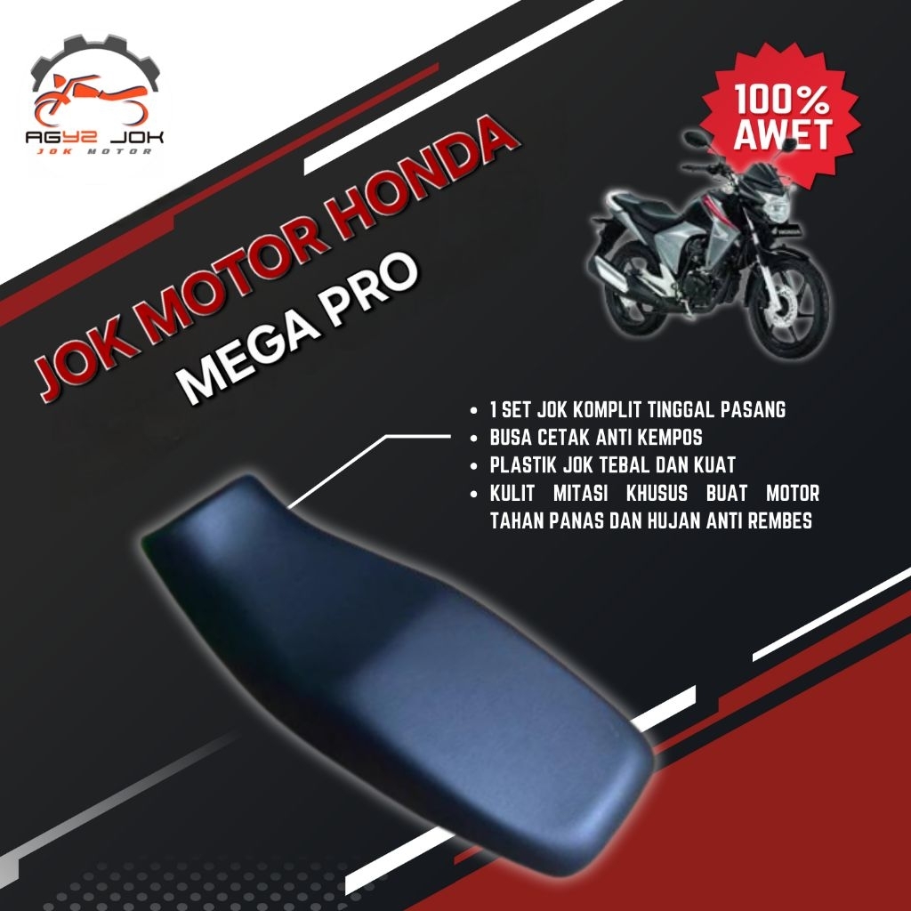 Jok motor megapro mono jok honda new megapro 150