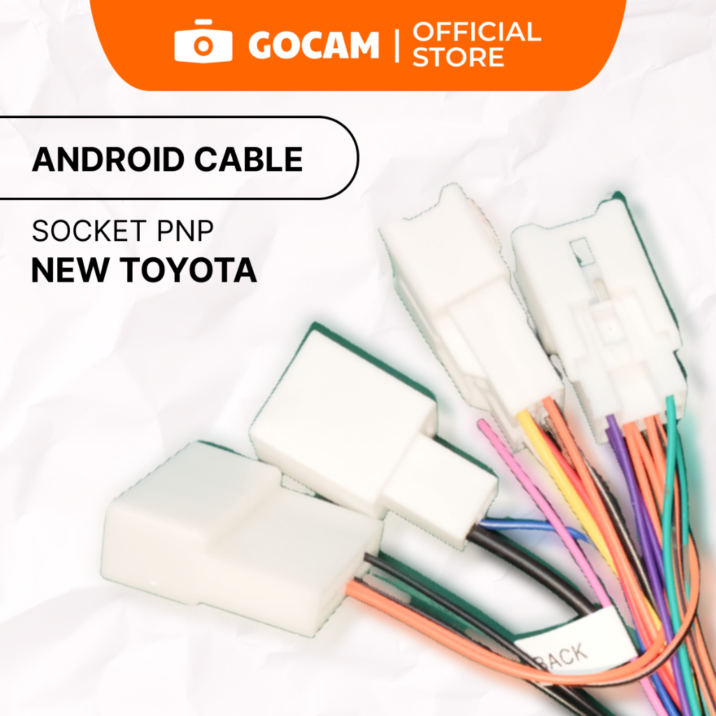 GOCAM Soket Plug n Play Head Unit Android Cable New TOYOTA