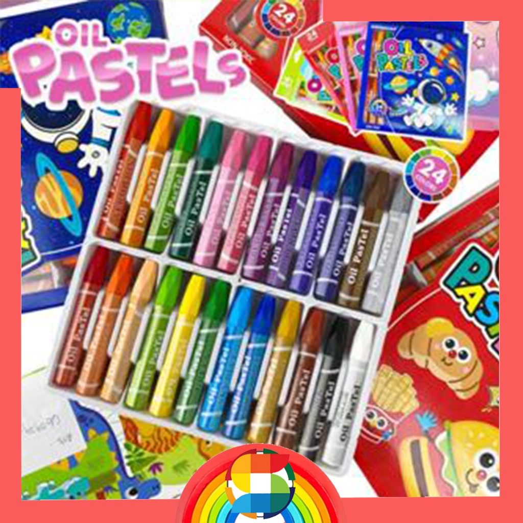 

Crayon Anak Mewarnai 24PCS/ Krayon Anak Oils Pastels Animasi 660924