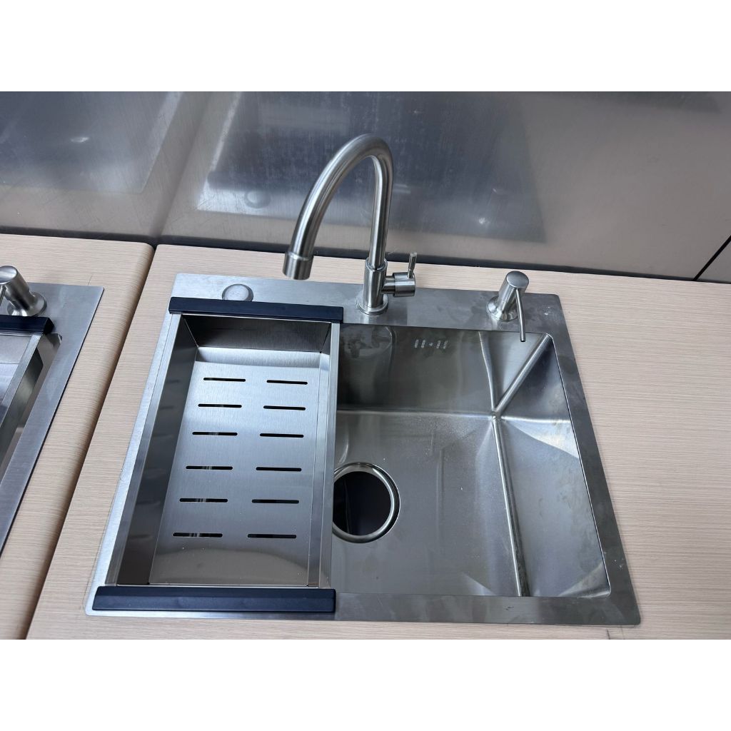 KITCHEN SINK 5040 SILVER SINGLE BOWL MINIMALIS WASTAFEL DAPUR