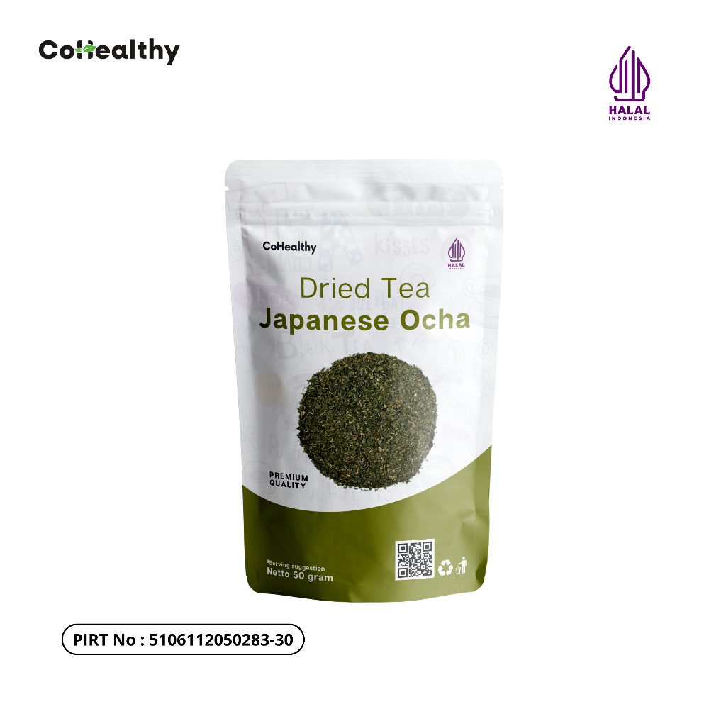 

CoHealthy Teh Hijau Jepang Ocha / Green Tea / Sencha Tea / Japanese Ryokucha - 50 gr