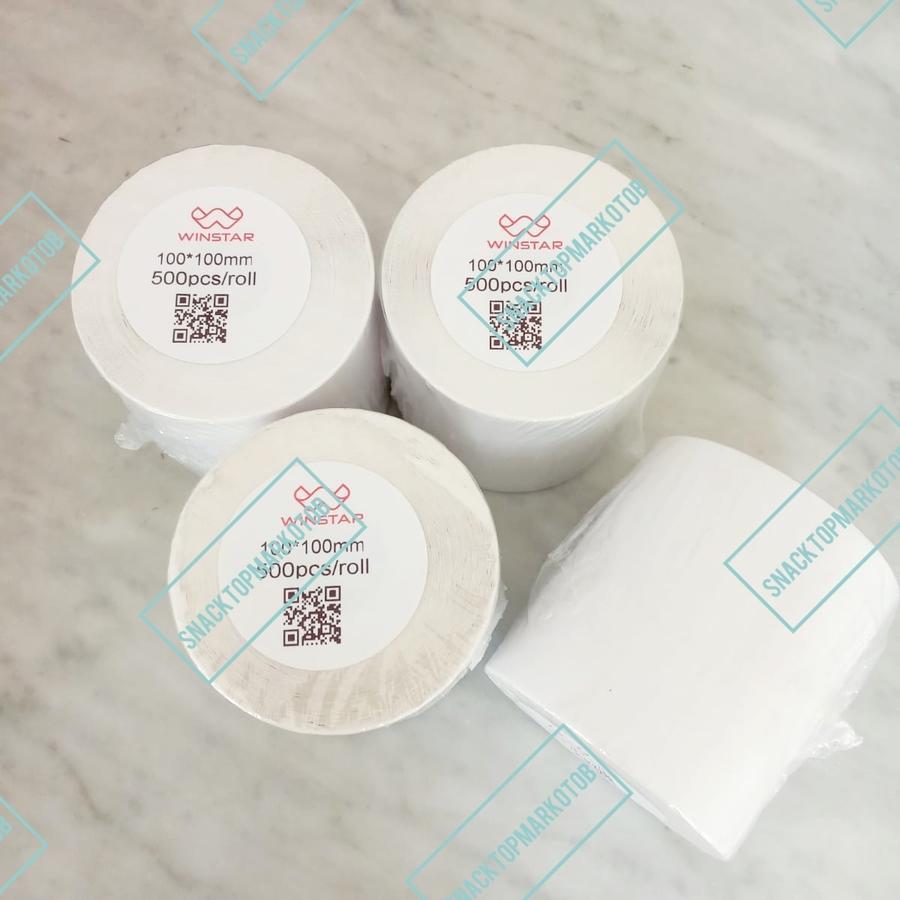 

Sticker Thermal Resi WINSTAR 100x100mm Label Bercode Berkualitas (500Pcs/Roll)