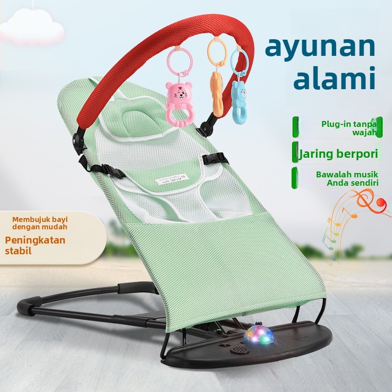 Kursi goyang bayi, kursi nyaman untuk bayi baru lahir, kursi malas bayi, kursi goyang bayi, kursi go