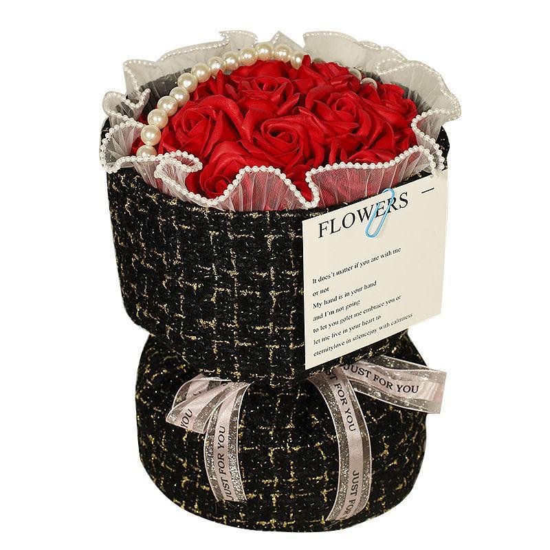 Buket mawar abadi / tiruan, pilihan hadiah sempurna untuk ulang tahun, Valentine, wisuda, hingga per