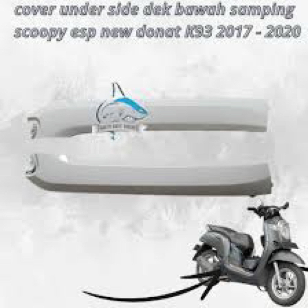 Cover front sayap Samping kap body depan scoopy new fi esp ring12 k93 2018-2020 Putih original