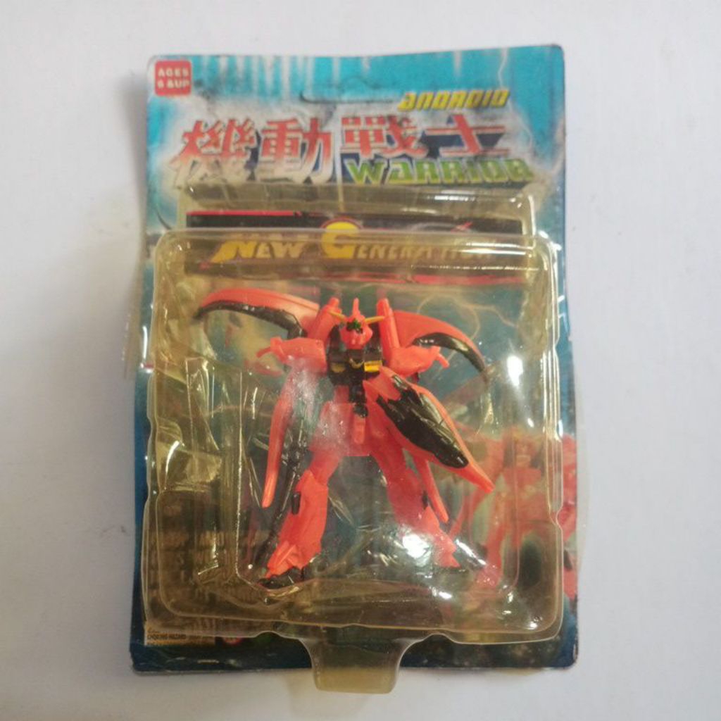 figur Gundam jadul orange - action vintage robot