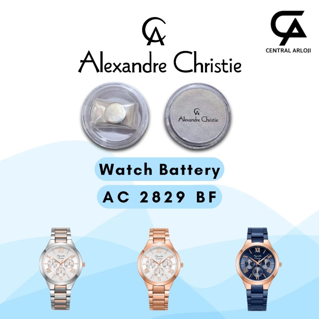 Baterai Jam Tangan Alexandre Christie 2829 BF Original