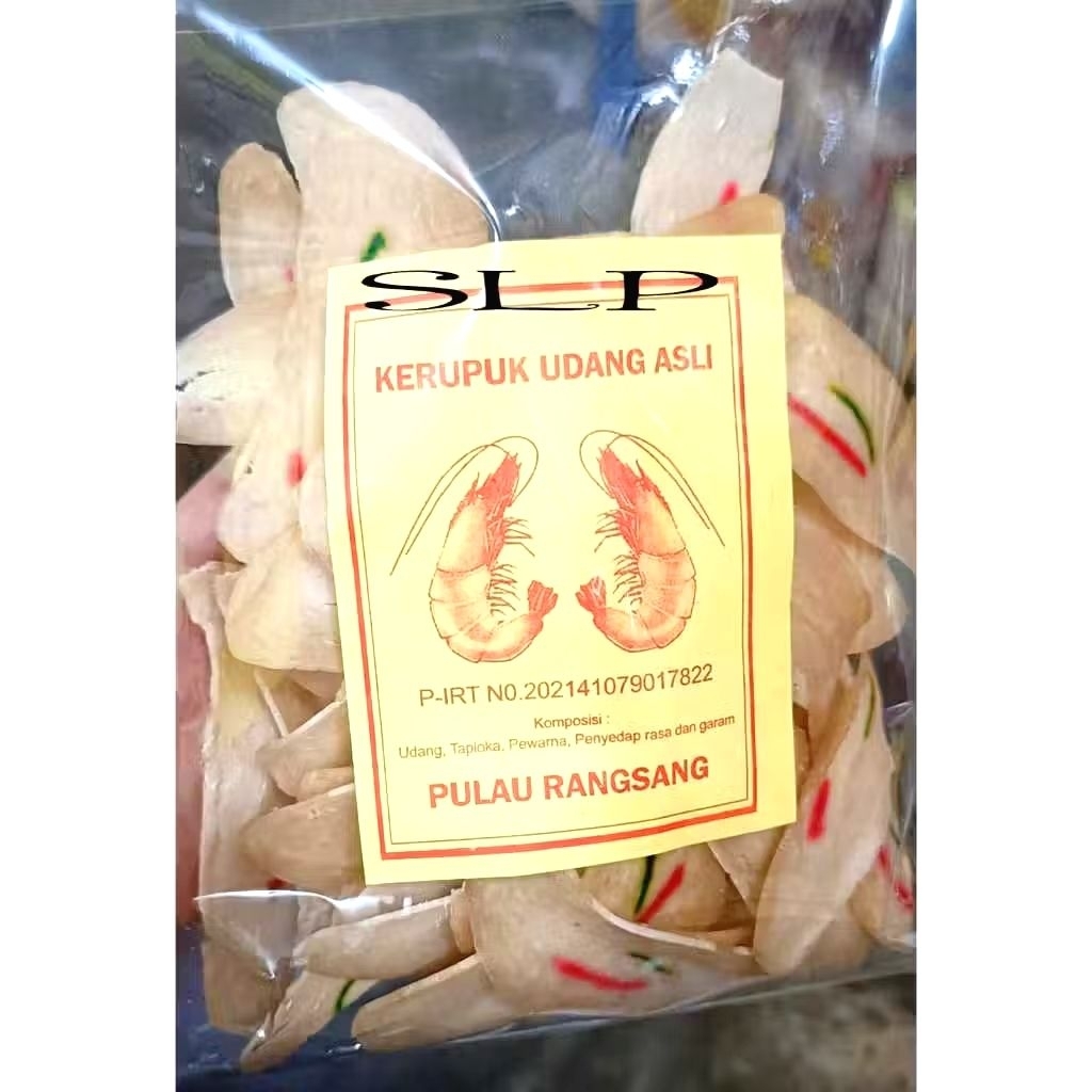 

Kerupuk Udang Asli Pulau Rangsang 250gram / Hepia / He Pia / Krupuk Udang Riau / Hepia Warna