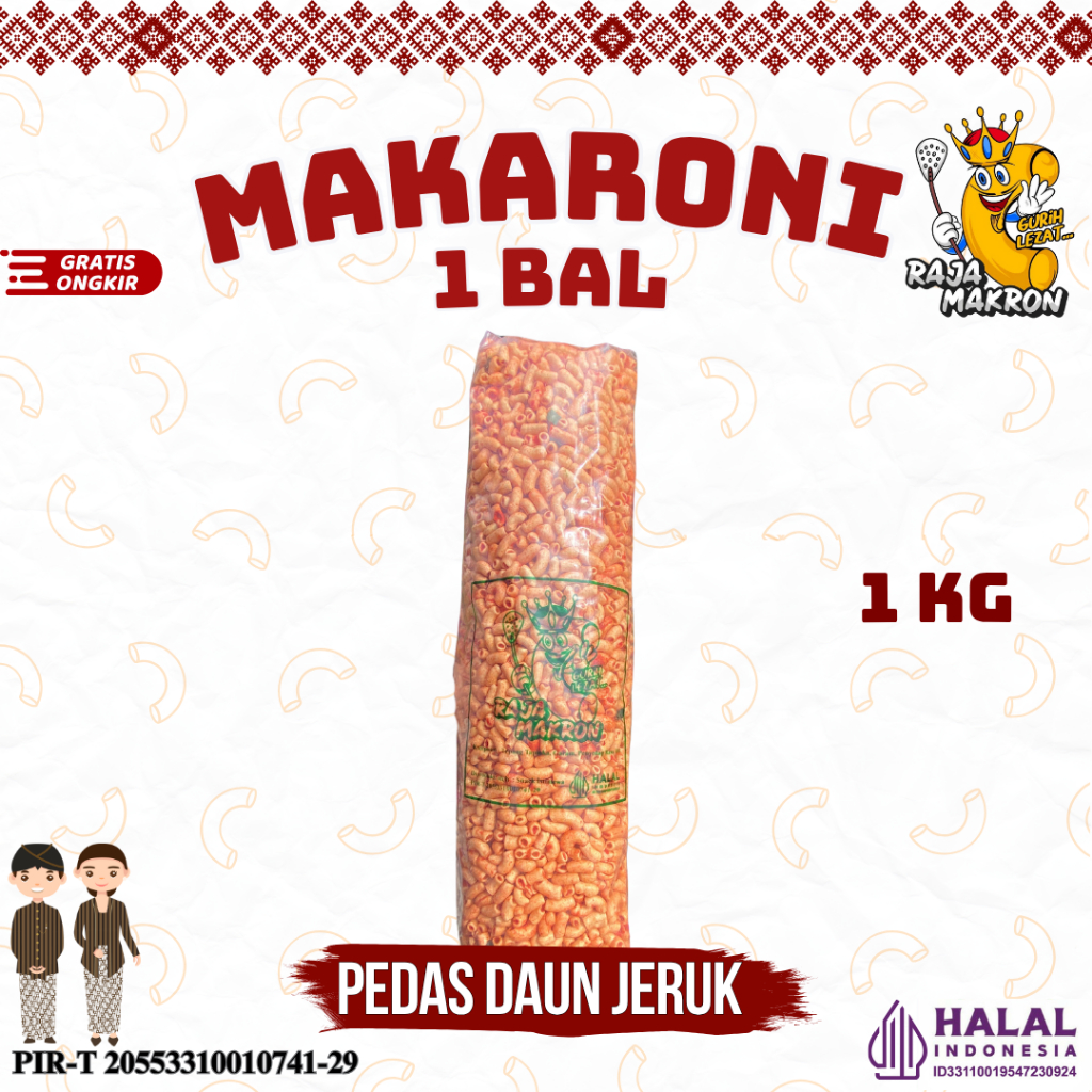 

MAKARONI KRESS BANTAT RASA PEDAS DAUN JERUK Food Snacks