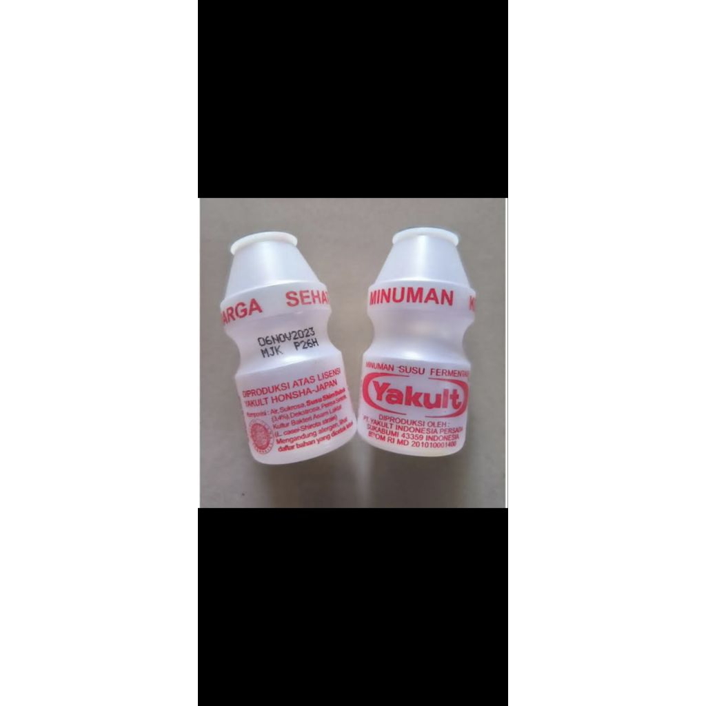 botol yakult bekas sudah di cuci bersih