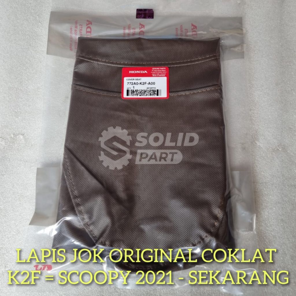 Lapis Jok Kulit Sadel K2F Coklat Scoopy Esp New 2020 2021 2025 Original Honda