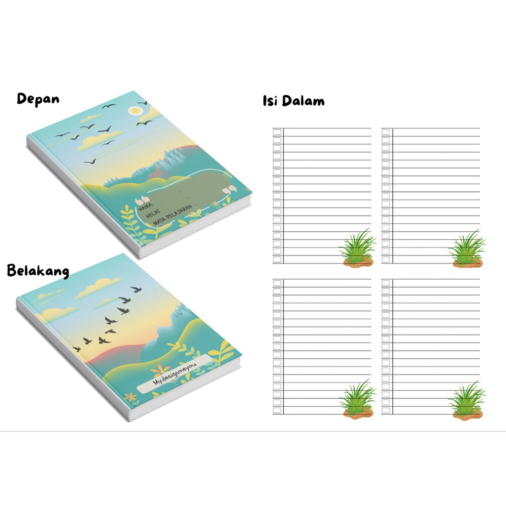 

BUKU TULIS CUSTOM UNTUK ANAK SEKOLAH SD, SMP dan SMA