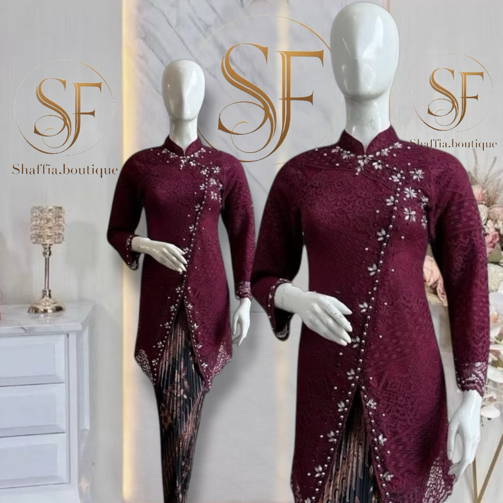 kebaya tunik brokat kebaya vania brokat payet kebaya janggan kebaya modern kebaya brokat payet kebay