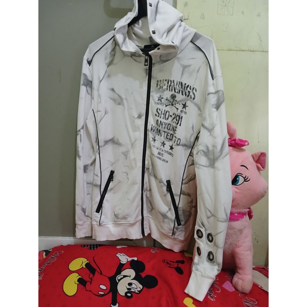 Bernings Sho vkei punk grunge hoodie tie dye