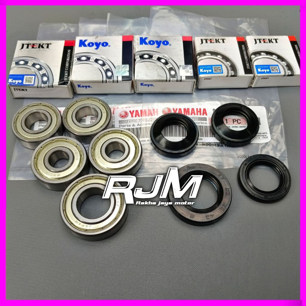 BEARING SEAL RODA SET MX KING 150 DEPAN BELAKANG NAP GEAR/BEARING LAHAR LAHER LAKER KLAHER TROMOL VE