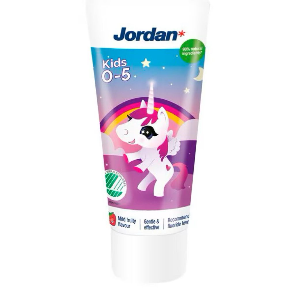 pasta gigi Jordan Kids untuk usia 0-5 tahun