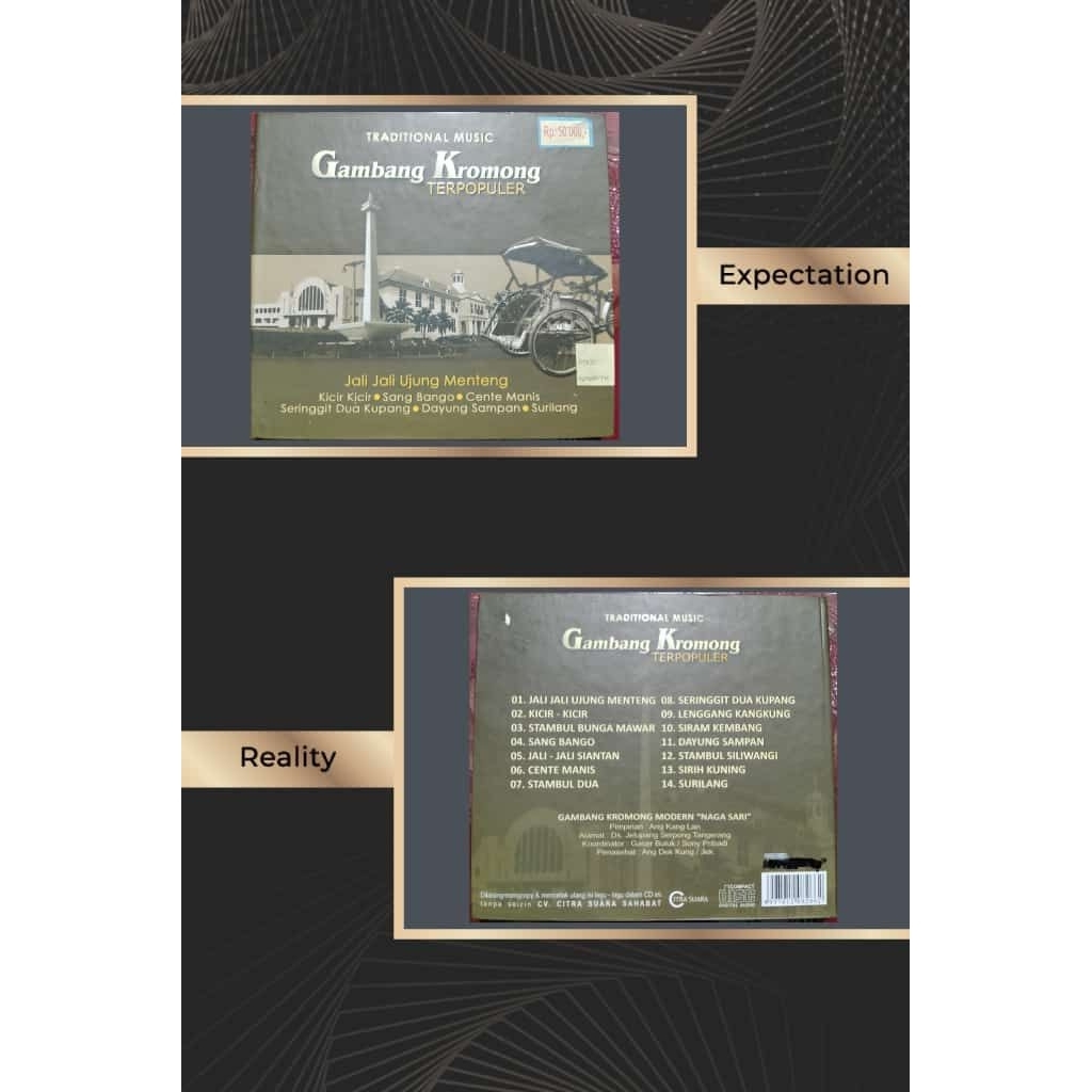 CD audio keroncong Gambang Kromong