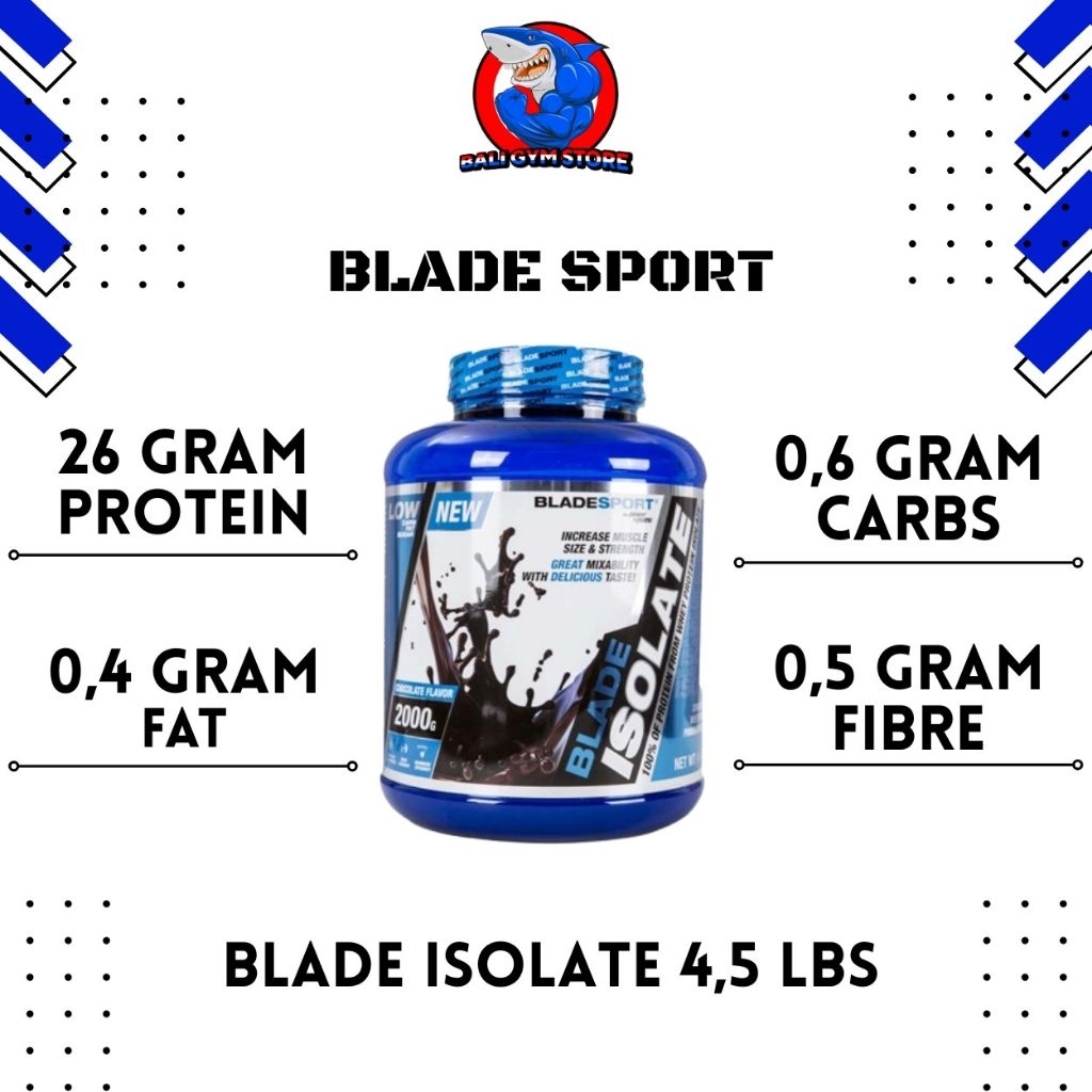 Blade Sport BLADE ISOLATE 4.5 LBS Whey Protein Isolate 66 Servings BPOM