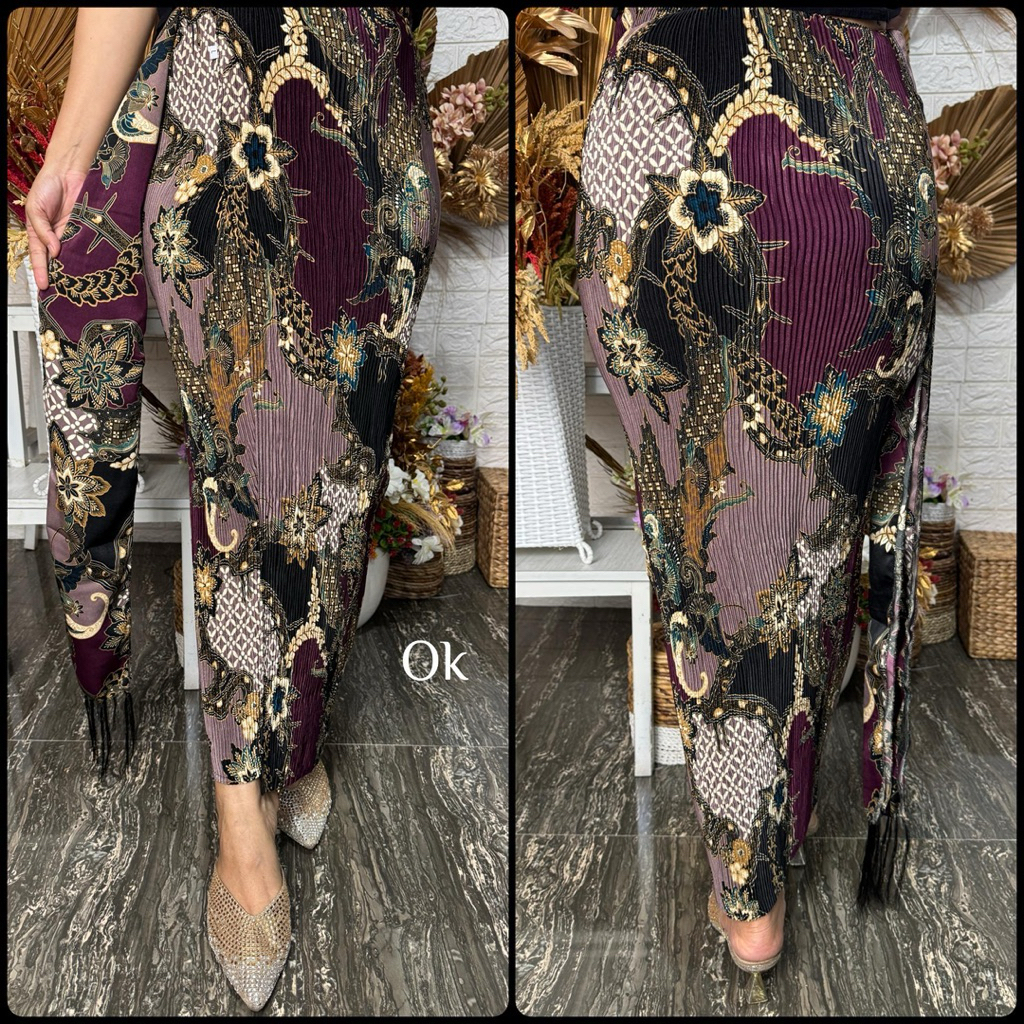 kamen jadi plisket set selendang kamen jadi plisket sutra murah pakaian adat bali murah