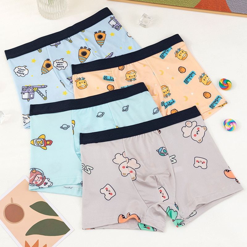 BX024 Celana Dalam Anak Laki Laki polister segiempat Boxer Anak Laki Laki Celana Dalam Anak Cowok Us