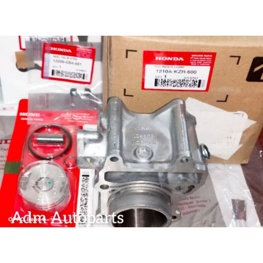 BLOK SEHER +PISTON KIT KZR HONDA ORIGINAL AHM VARIO 125 FI OLD 2012 - 2014