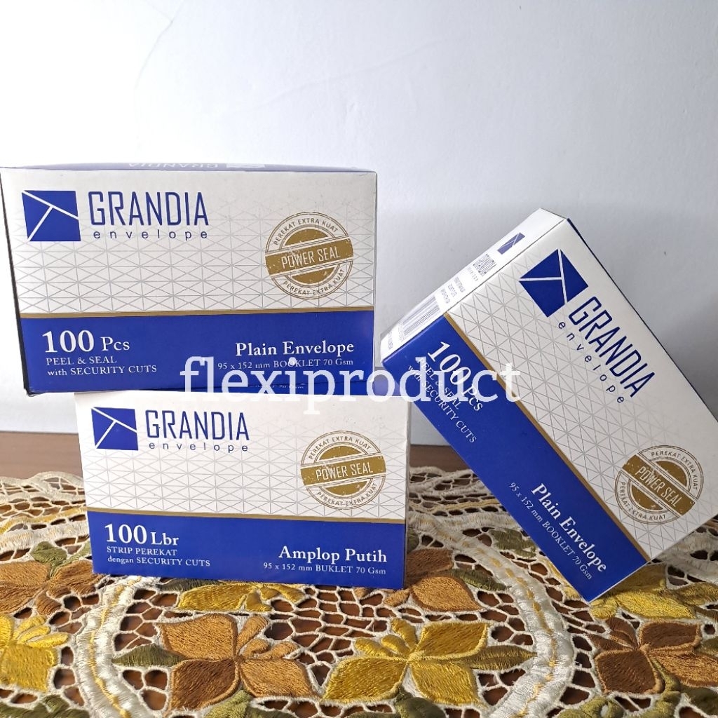 

[Grandia]Amplop putih polos 1 pak isi 100 pcs