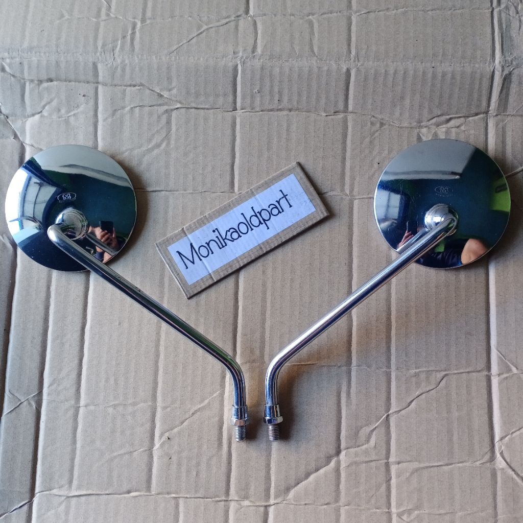 Spion Honda MS Original Made In Japan Tangkai Besar Drat 14 Kaca Spion Honda ORI Japan