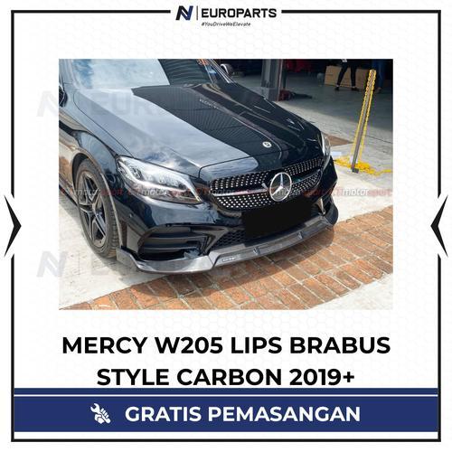 W205 LIPS BRABUS STYLE CARBON IMPORT 2019+ | LIPS DEPAN MERCEDES W205 MODEL BRABUS