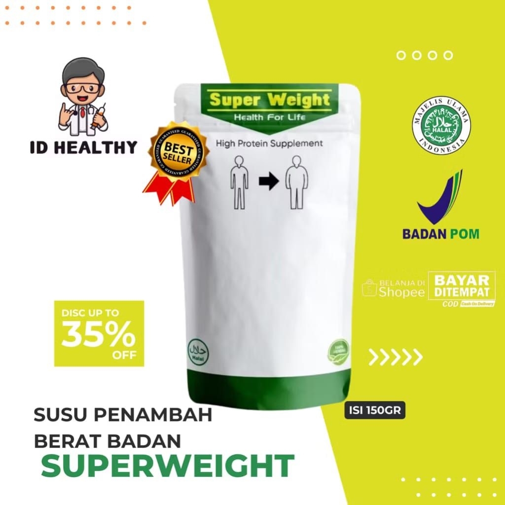 

Temukan [COD] SUPER WEIGHT GAINER SUSU - Penambah berat badan appeton weight gain tanpa efek samping pria wanita anak anak remaja dewasa cepat ampuh permanen pria wanita
