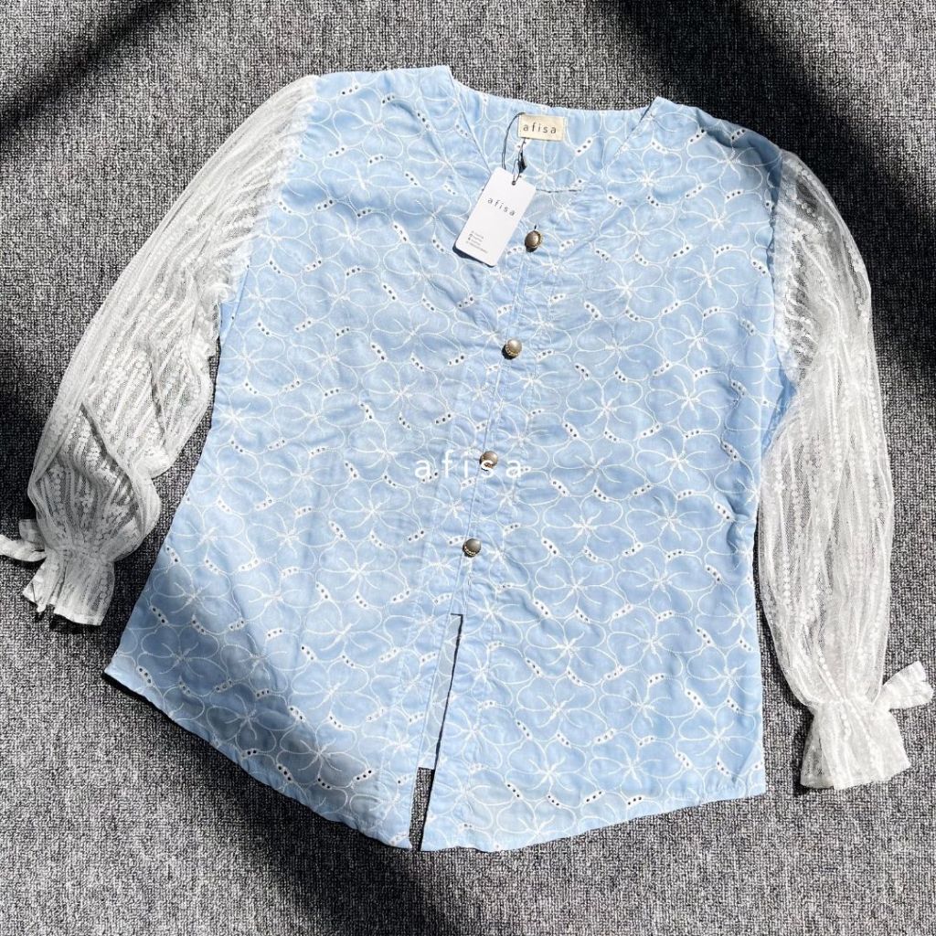 Fatma Kebaya Blouse - Kebaya Modern Motif - Blouse Kebaya Modern Bordir