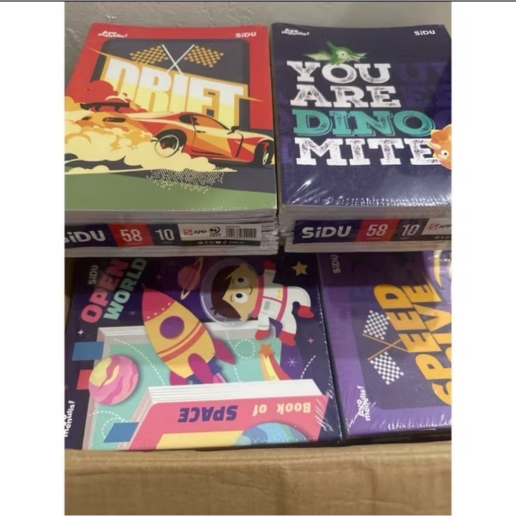 

(ISI 10 PCS) Buku Tulis SiDU isi 58 Lembar 1 pack 10pcs BISA COD