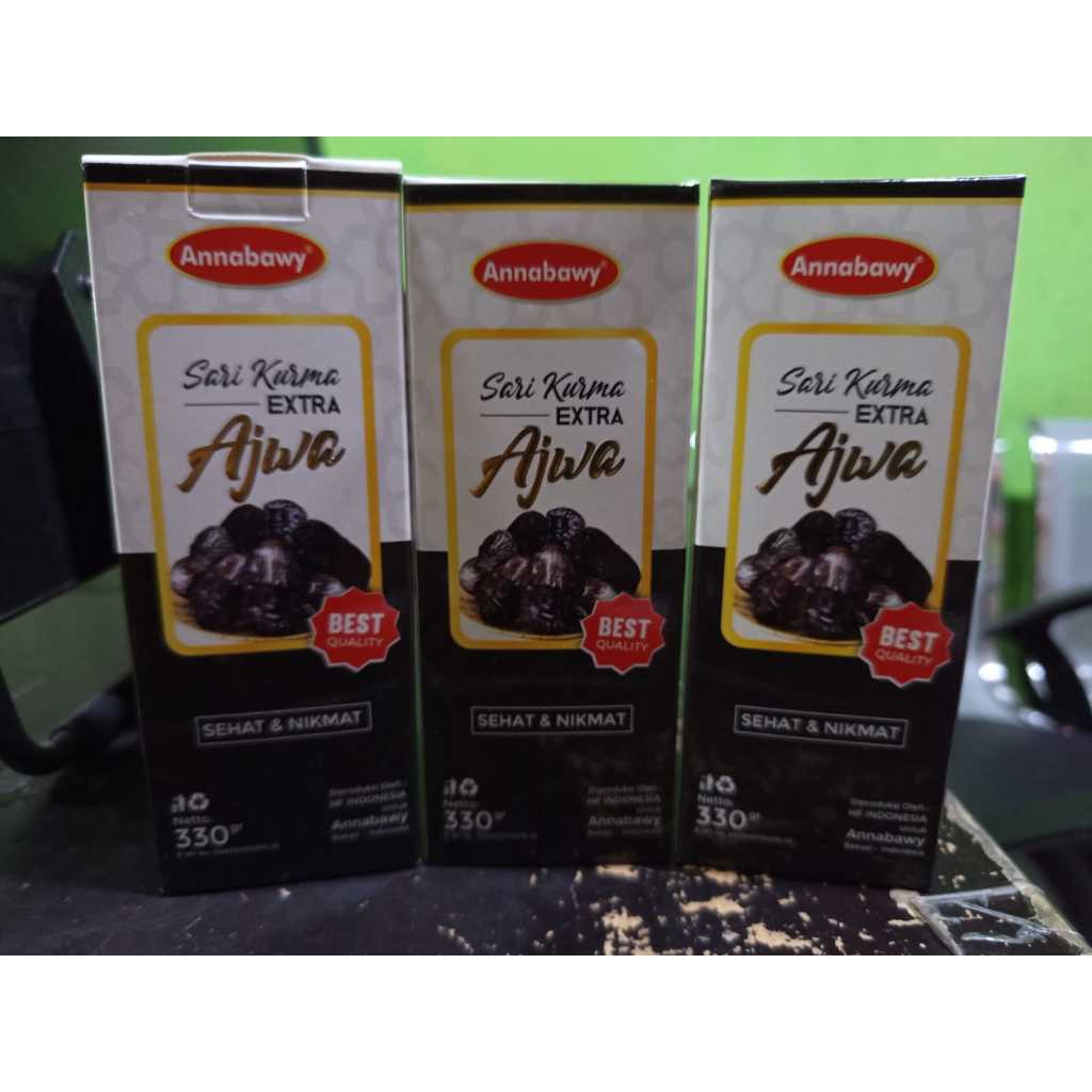 

Sari Kurma Extra Ajwa Annabawy Original 330 gr Termurah