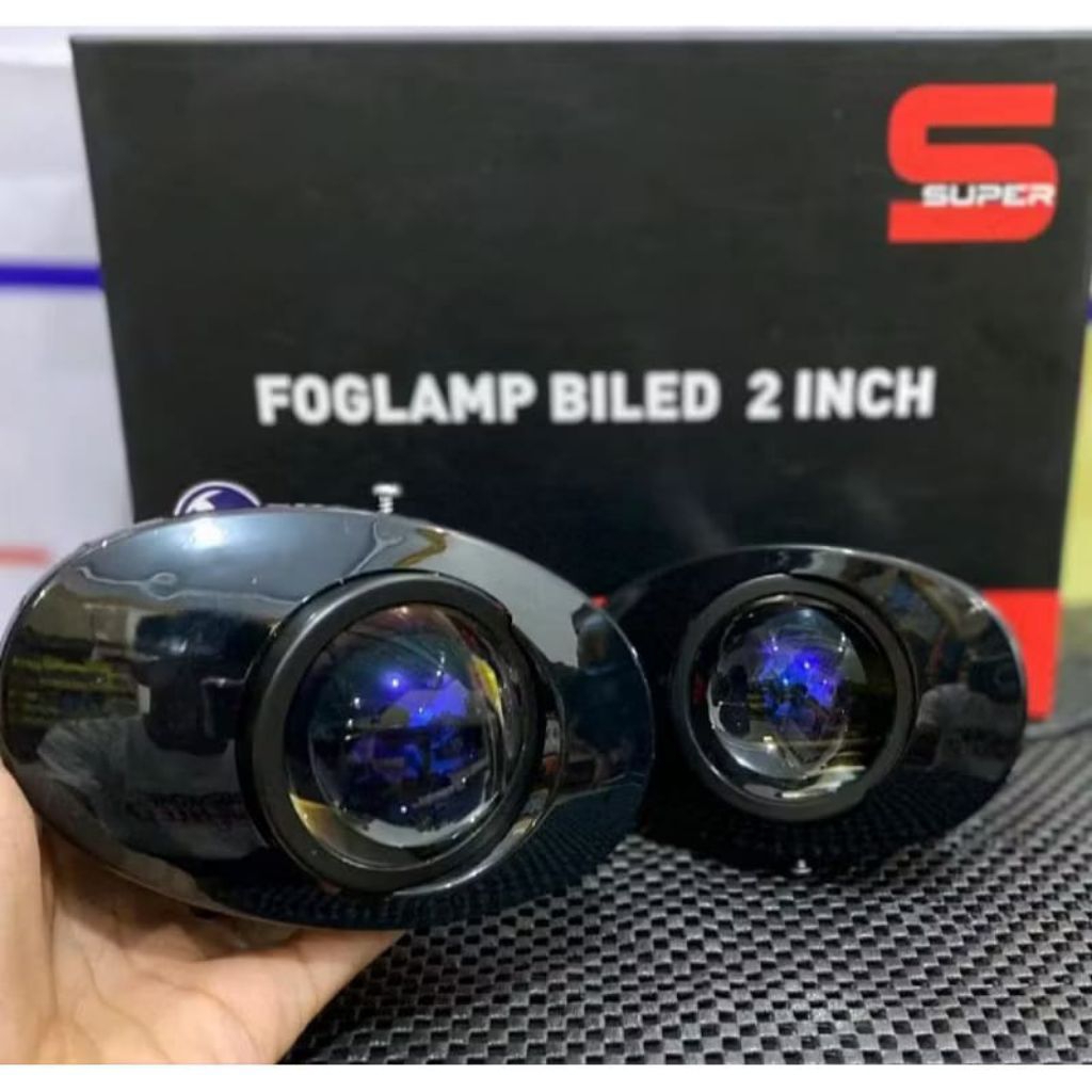 Biled foglamp 2 inch 3 warna devil eye bracket oval 2 inch foglamp brio jazz mobilio
