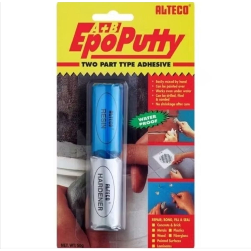 

Lem Porting Epo Putty Eppo Putty Alteco Serbaguna Tahan Panas Lem Kapal Epoxy Resin